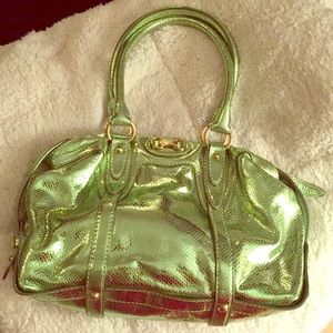 Michael Kors Metallic Green Purse